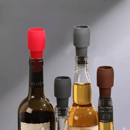 Bouchons de bouteille de vin et de champagne en silicone Lighteme | Lot de 10 pièces