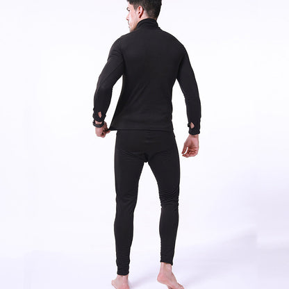 Ensemble de sous-vêtements de sport tactiques en polaire chaude pour hommes Lighteme
