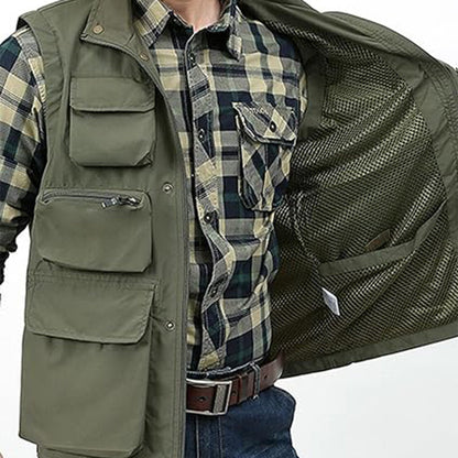 Gilet cargo utilitaire classique Lighteme pour homme