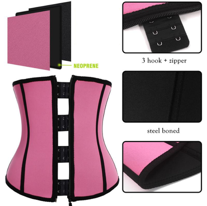 Lighteme Plus Size « Clip &amp; Zip » Waist Trainer - Body Shaper à 3 crochets et fermeture éclair ! 