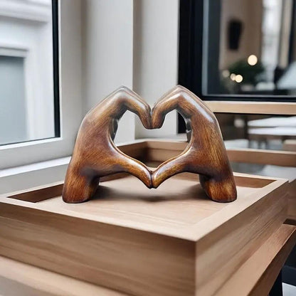 Handdeko Lighteme Love mit Holzmaserung