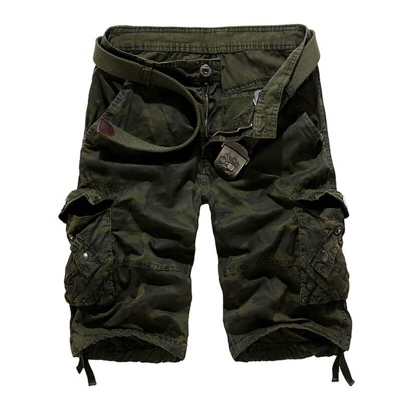 Lighteme Herren-Shorts, lockere, lässige Camouflage-Cargo-Shorts mit mehreren Taschen, Wandershorts