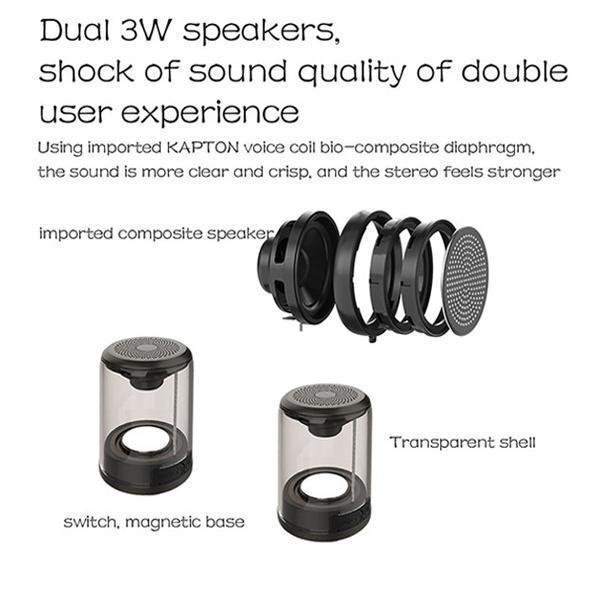 Lighteme Magnetischer Bluetooth-Lautsprecher transparent (2 Farben)