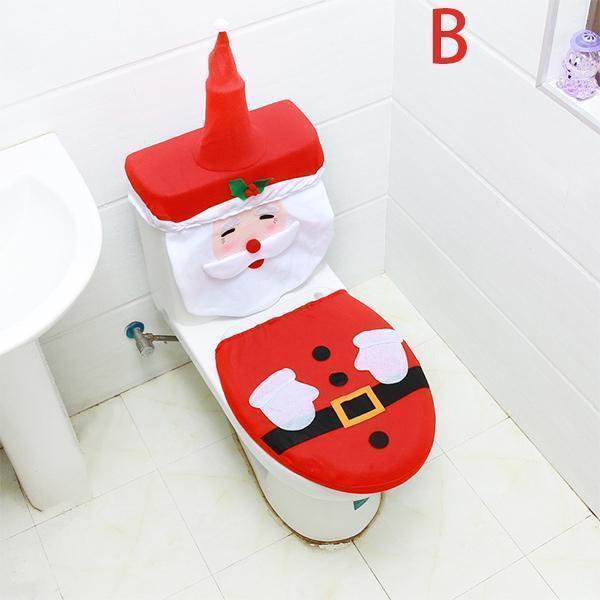 Housse de siège de toilette Lighteme Christmas (1 ensemble)