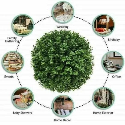 Décoration boule d'herbe simulée Lighteme - Cette plante est toujours verte ! 