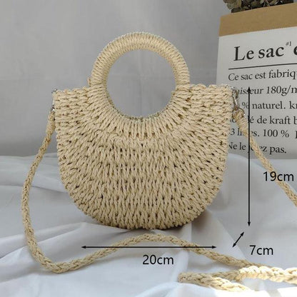 Lighteme Handgemachte Damen Taschen mondförmige Sommertaschen