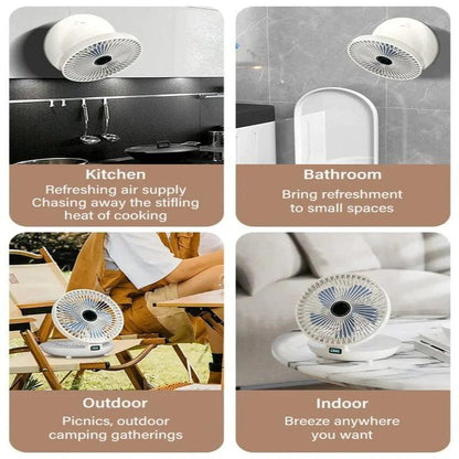 Lighteme Haushaltsventilator mit doppeltem Verwendungszweck und LED-Licht
