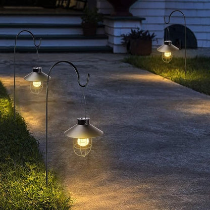 Lighteme Solar-Laterne zum Aufhängen mit Hirtenhaken, 78,7 cm 
