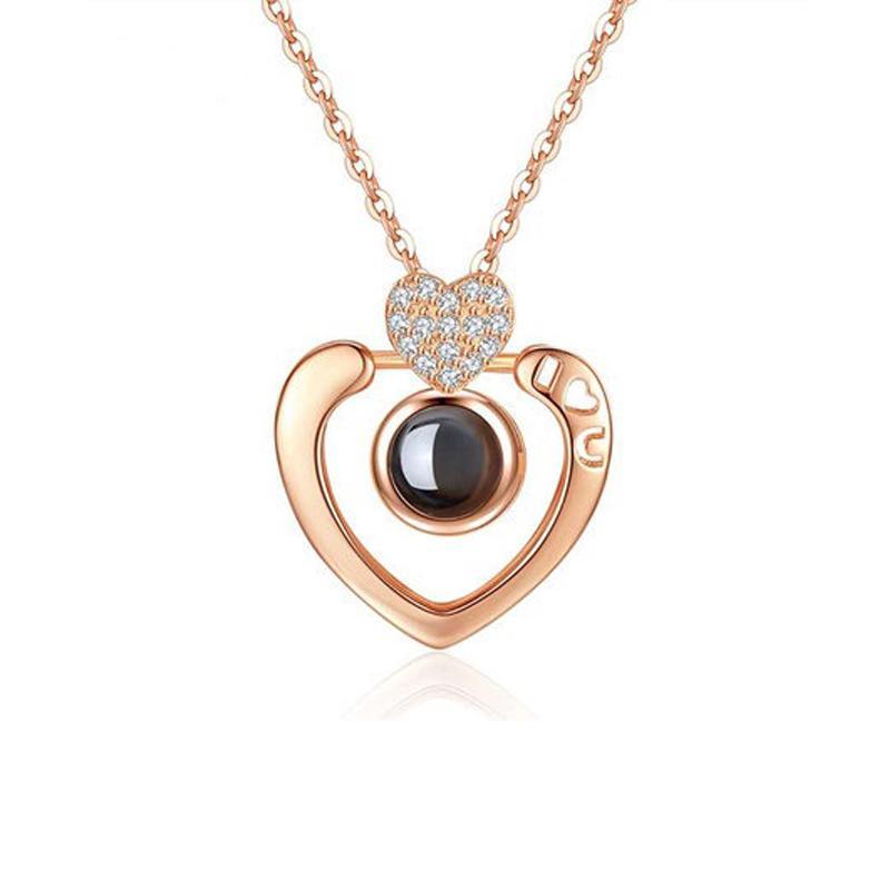 Ihrtrade 100 Languages, Love Necklace, Love Ring,Colored Contact Lenses