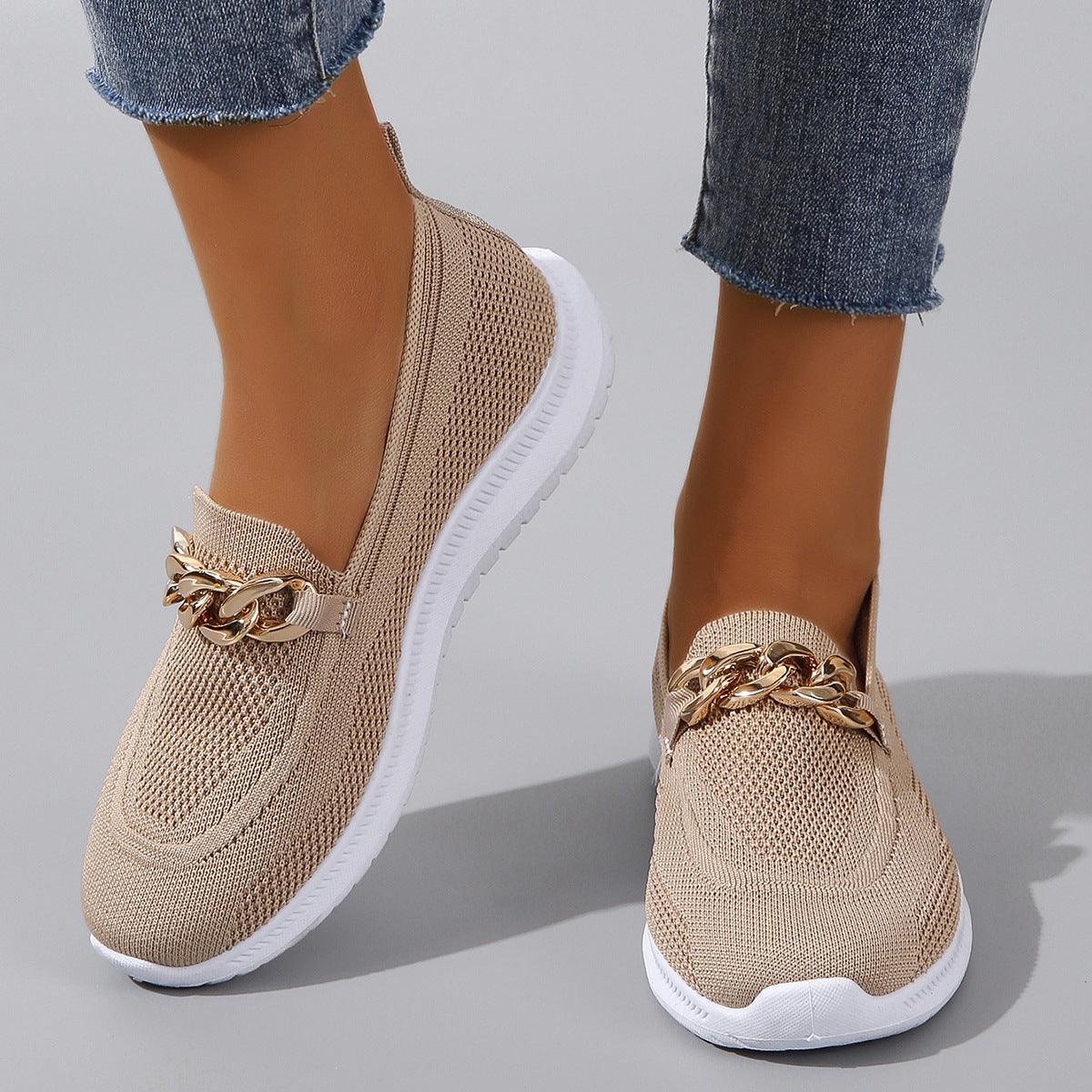 Lighteme Slipper mit Kette für Damen