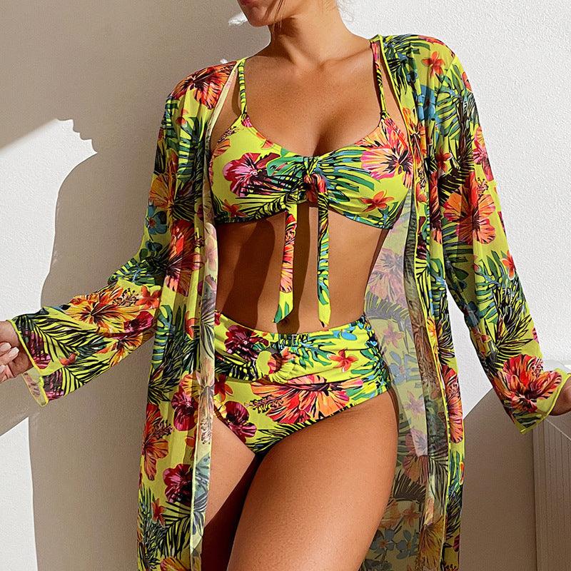 Lighteme 3-teiliger Bikini mit Überzug