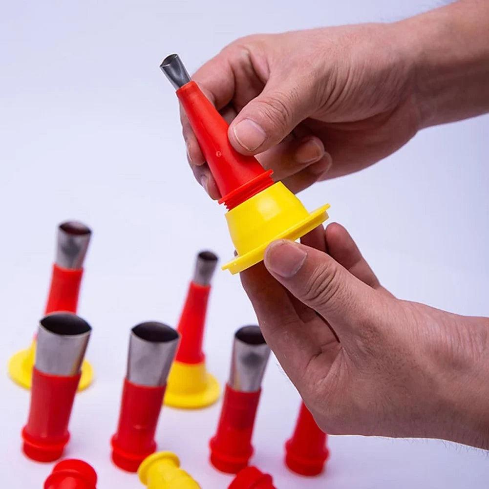 Ensemble d'outils de buse en caoutchouc intégrée universelle Lighteme