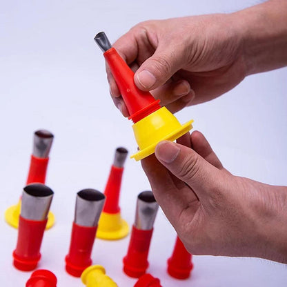 Ensemble d'outils de buse en caoutchouc intégrée universelle Lighteme