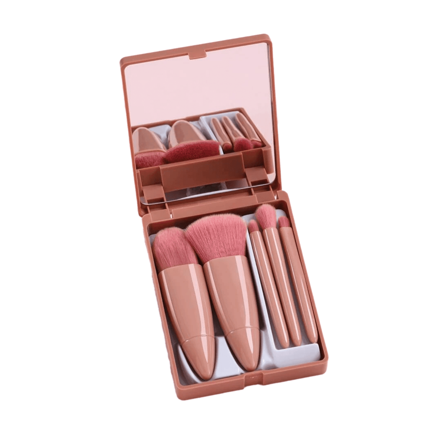Lighteme 5-in-1-Make-up-Pinsel-Set mit Spiegel