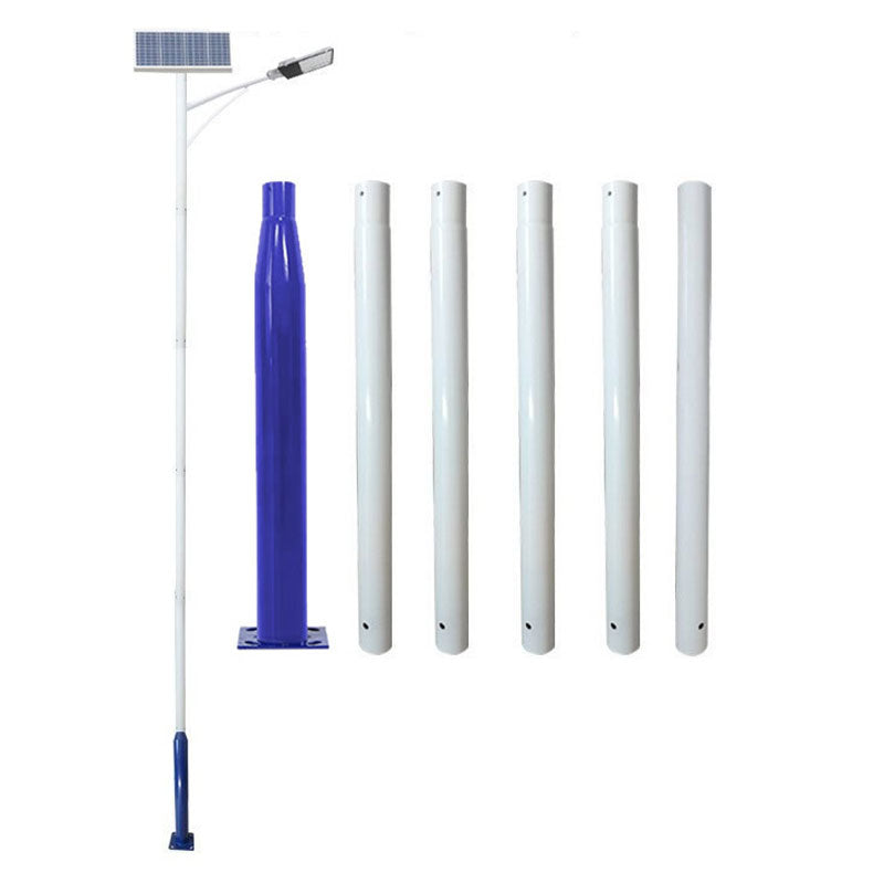 Lampadaire Lighteme de 6 m (20 pi) de qualité commerciale pour rue, stationnement et drapeau, aluminium + cage, paquet de 1