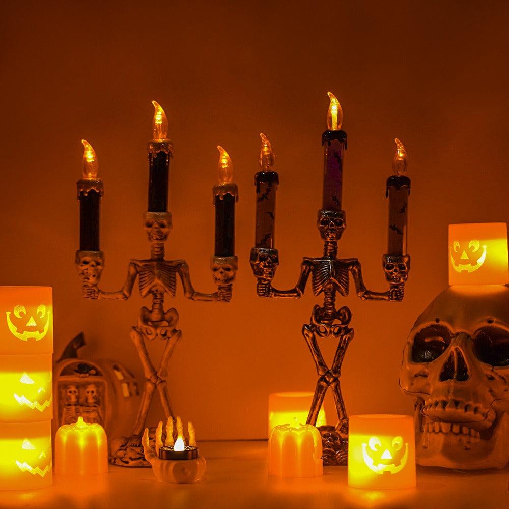 Chandelier squelette d'Halloween Lighteme avec lumières LED | ACHETEZ-EN 1, OBTENEZ-EN 1 GRATUIT (2 PIÈCES)