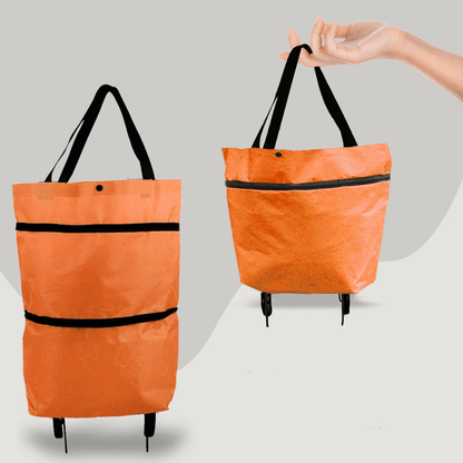 Lighteme Shopping Cart - 2 in 1 faltbare Einkaufstrolley-Tragetasche