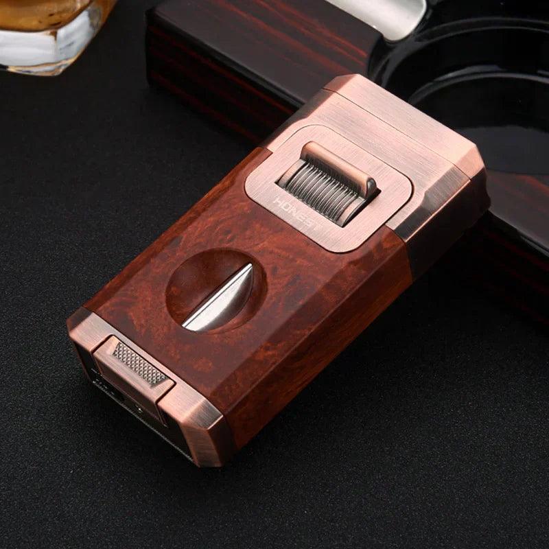 Briquet jet flame tout-en-un Lighteme avec outil de coupe intégré V cut