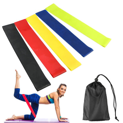 (Lot de 5) Bandes de résistance Lighteme - Ensemble de musculation progressive avec sac de transport