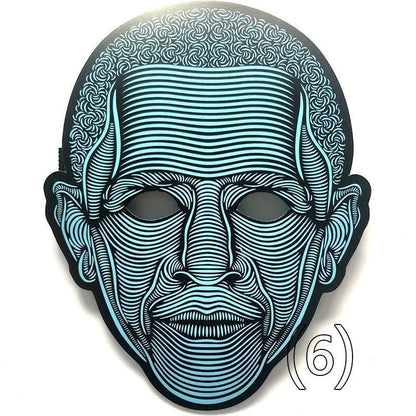 Ihrtrade Voice-activated Halloween Scary Mask (20 Types)