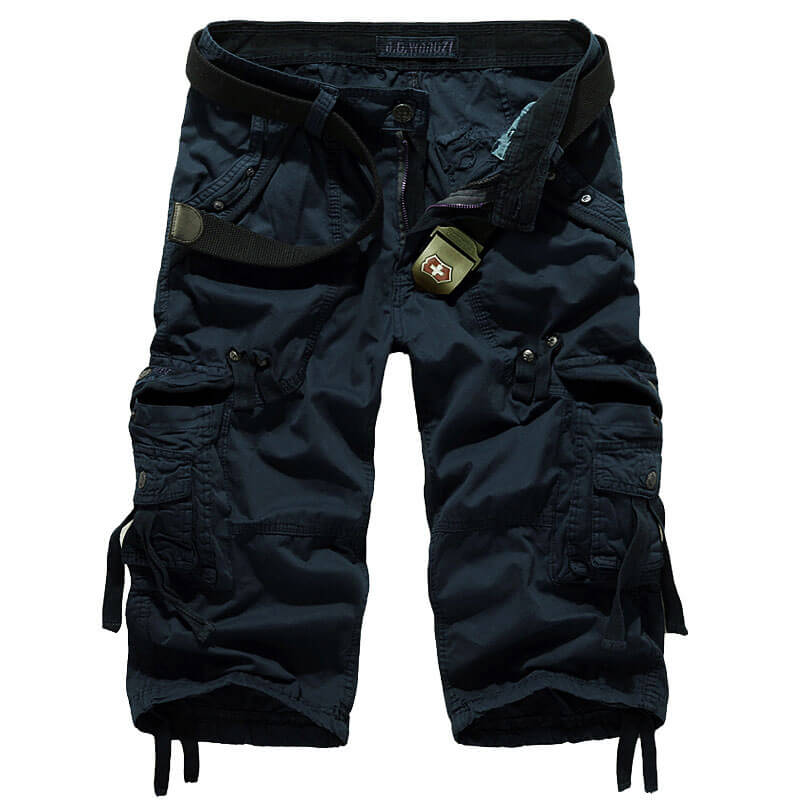 Lighteme Herren Multi Pocket Stilvolle Cargo Shorts, Wandershorts