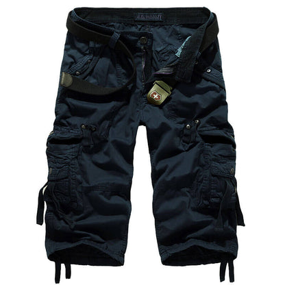 Lighteme Herren Multi Pocket Stilvolle Cargo Shorts, Wandershorts