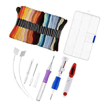Lighteme Rainbow Color Embroidery Threading Tool 136 Sets