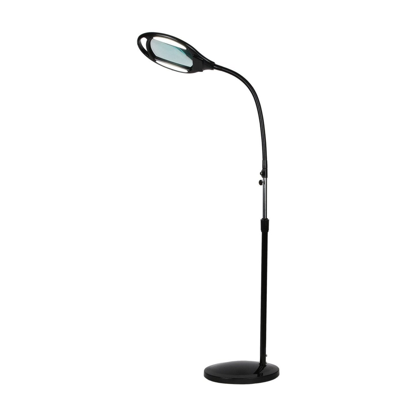 Lighteme 8X10 - Lampe loupe pleine page - Loupe mains libres avec lumière LED brillante pour la lecture - Col de cygne flexible pour maintenir la position 