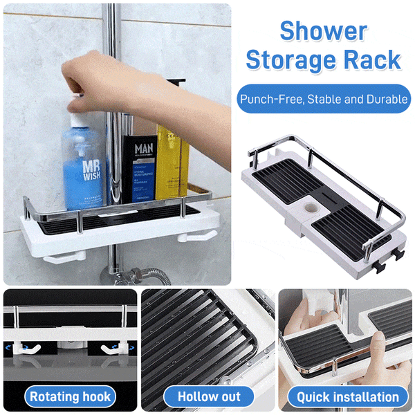 Étagère de rangement de douche sans perçage Lighteme