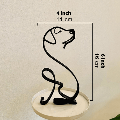 Lighteme Hunde- und Katzenskulpturen aus Metall 