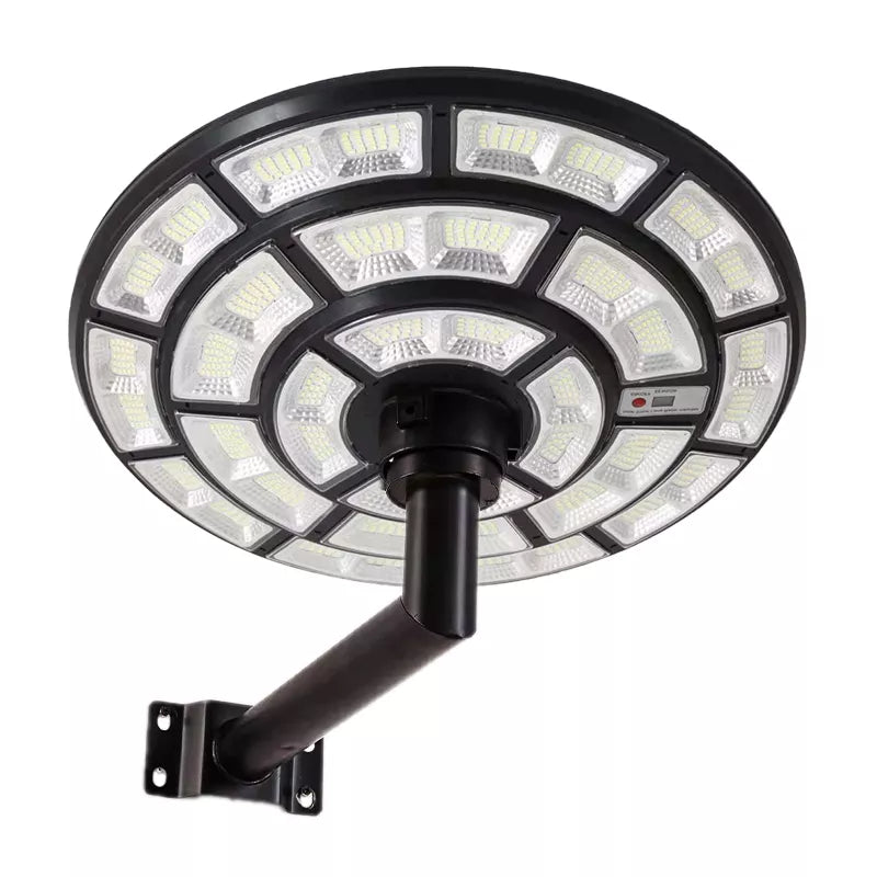 Lighteme 2500W Solar-Außenleuchte UFO Gartenmast und Wandstraßenlaternen für Haus, Hof, Bauernhäuser mit Fernbedienung