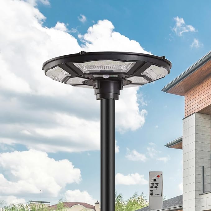 Lighteme 1500W Solar UFO Bewegungssensor All-in-One Solar-Gartenstraßenlaterne mit Fernbedienung