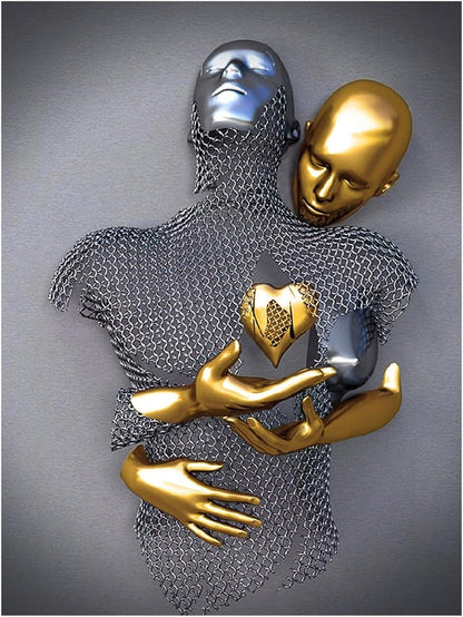 Lighteme Silver Canvas Paintings