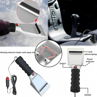 Lighteme Auto beheizter Schnee- und Eiskratzer