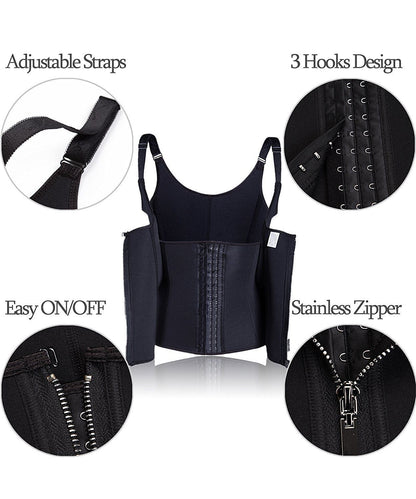 Lighteme Waist Trainer Body Shaper ~ Gilet corset zippé ! 