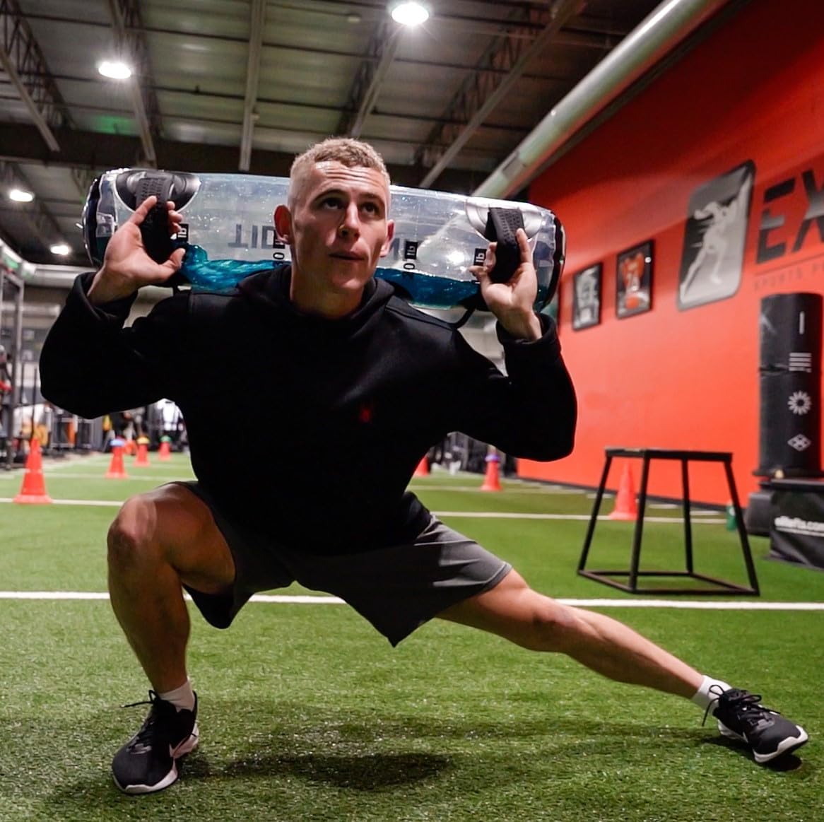 Sac d'entraînement portable Lighteme rempli d'eau pour la musculation et la stabilité