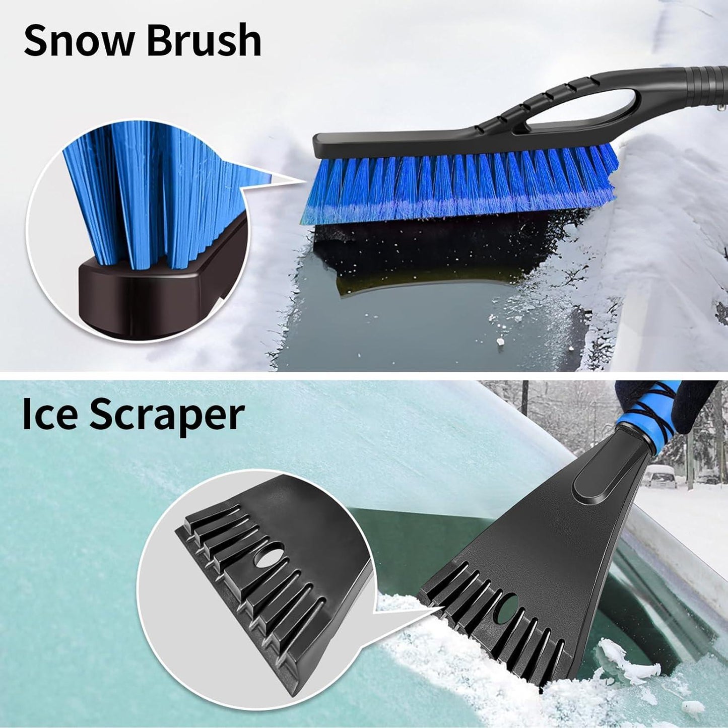 Ensemble chasse-neige et balai pour voiture Lighteme