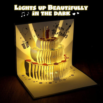 Lighteme Popup-Geburtstagskarte