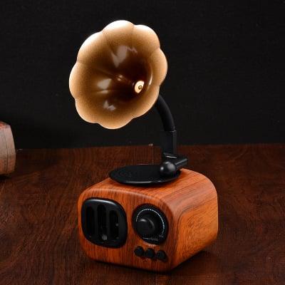 Lighteme Retro-Phonograph-Bluetooth-Lautsprecher