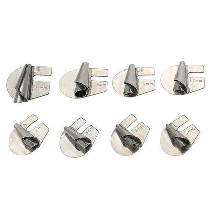 Lighteme Spiral-Nähfuß für Schlauchsaum (8er-Set)