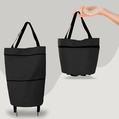 Lighteme Shopping Cart - 2 in 1 faltbare Einkaufstrolley-Tragetasche