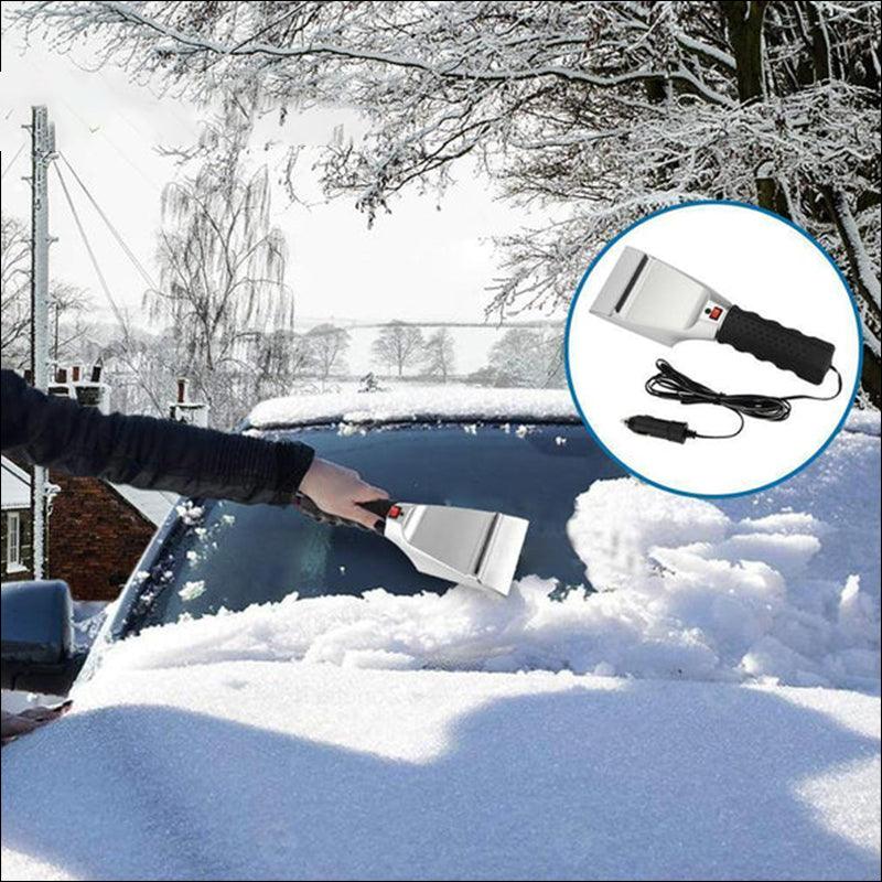 Lighteme Auto beheizter Schnee- und Eiskratzer