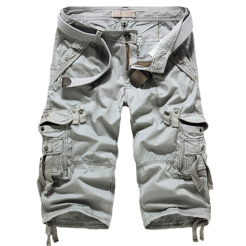 Lighteme Herren Multi Pocket Stilvolle Cargo Shorts, Wandershorts
