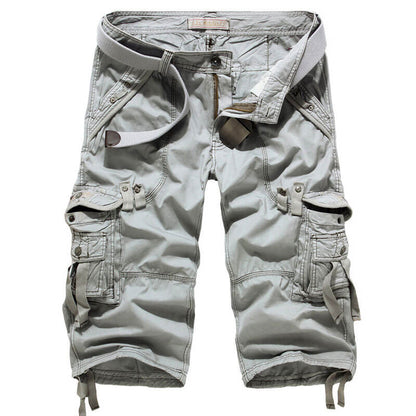 Lighteme Herren Multi Pocket Stilvolle Cargo Shorts, Wandershorts