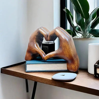 Handdeko Lighteme Love mit Holzmaserung