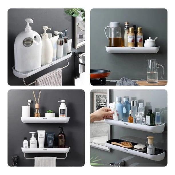 Étagère de rangement de salle de bain sans perçage Lighteme