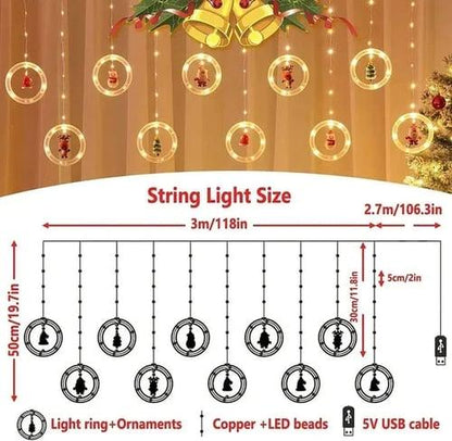 Anneaux/boules lumineux de décoration de Noël Lighteme