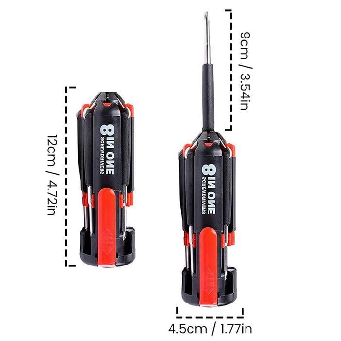 Tournevis Lighteme 8 en 1 avec lampe de travail