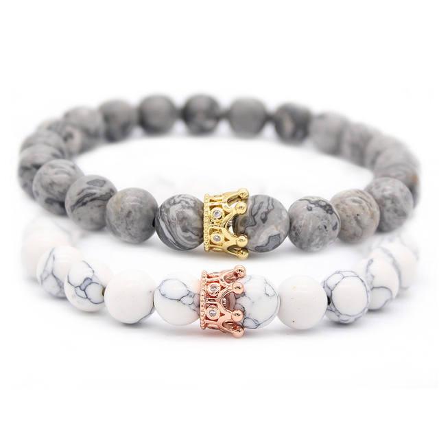 Lighteme Magnetische Partnerarmbänder „König &amp; Königin“ (2 Stück)