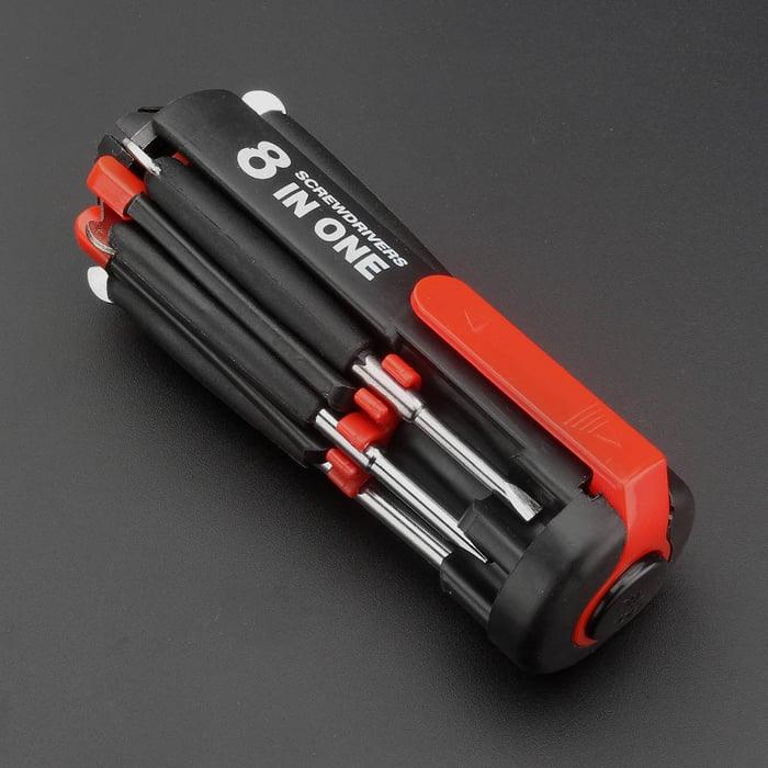 Tournevis Lighteme 8 en 1 avec lampe de travail